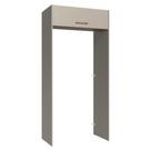 Porta-Geladeira 103 cm 1 Porta Basculante Crema/Rustic/Crema Agata Madesa