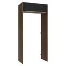Porta-geladeira 103 Cm 1 Porta Basculante Rustic/preto Lux Madesa Rustic/preto