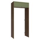 Porta-Geladeira 103 cm 1 Porta Basculante Rustic/Verde Vik Madesa