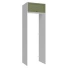 Porta-geladeira 73 Cm 1 Porta Basculante Branco/verde Vik Madesa Branco/verde
