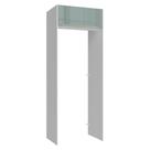 Porta-Geladeira 83 cm 1 Porta Basculante Branco/Cinza Lux Madesa
