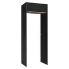 Porta-Geladeira 83 cm 1 Porta Basculante Preto/Rustic/Preto Lux Madesa