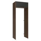 Porta-Geladeira 83 cm 1 Porta Basculante Rustic/Preto Agata Madesa