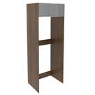 Porta Geladeira Madesa Lux 1 Porta Basculante Rustic/cinza