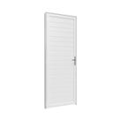 Porta Giro Filetada 0,95m x 2,15m Direita em Alumínio Branco Vitrolar Porta Giro Filetada 0,95m x 2,15m Direita em Alumínio Branco Vitrolar