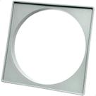 Porta Grelha Abs 15x15 Suporte Para Ralo Quadrado Porta Ralo De Plástico Abs Cinza 15cm Caixilho Para Box Banheiro Lavanderia Quintal Sacada