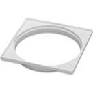 Porta Grelha Krona Quadrada Bca 100 - Kit C/12 PC