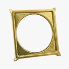 Porta Grelha Para Ralo 10 x10 cm Dourado
