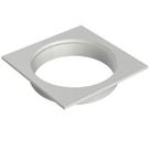 Porta Grelha Quadrada Branca para Grelha Redonda 100mm - 27591167 - TIGRE Porta Grelha Quadrada Branca para Grelha Redonda 100mm - 27591167 - TIGRE
