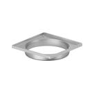 Porta Grelha Quadrado 100mm Prata