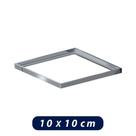 Porta Grelha Quadrado 10x10 cm Polida Caixilho - Elleve Porta Grelha Quadrado 10x10 cm Polida Caixilho - Elleve