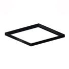 Porta Grelha Quadrado 10x10cm Preto Fosco Caixilho Elleve