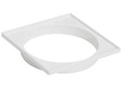 Porta Grelha Quadrado Branca 100mm Amanco