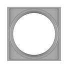 Porta grelha quadrado cinza 9,4 cm astra