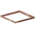 Porta Grelha Quadrado Red Gold Linear 10X10Cm