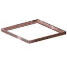 Porta Grelha Quadrado Rose Gold 15x15 cm Linear
