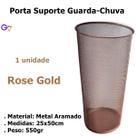 Porta Guarda-Chuva Lixeira, 25L, Rose Gold, 27x50cm Gv Office