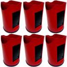 Porta Guardanapo 3 em 1 Canudo Sache Kit 6 Pcs Bar Cores