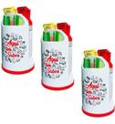 Porta Guardanapo Canudo Sache Papeleira Kit 3pc Lanchonete - Vermelho - Aqui Tem Sabor