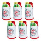 Porta Guardanapo Canudo Sache Papeleira Kit 6pc Lanchonete - Vermelho - Aqui Tem Sabor