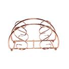 Porta Guardanapo De Metal Rose Gold Desenho S Aramado