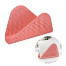 Porta guardanapo de plástico rosa tear decorado para mesa posta