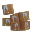 Porta Guardanapo Eva Ano Novo Dourado Com Glitter - 6 Un