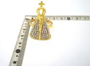 Porta Guardanapo Nossa Senhora Aparecida Dourado