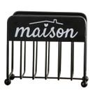 Porta Guardanapo Preto em Metal Cool Black 13cm -Dynasty