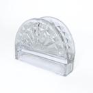 Porta Guardanapos De Mesa Cristal Sun 13 x 4.5 x 9 cm 1 Unidade Transparente - Lyor