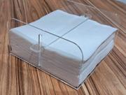 Porta Guardanapos Em Acrilico 15x15 C/ Peso Organizador Mesa
