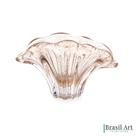 Porta Guardanapos em Vidro Italy Dourado 20x8cm
