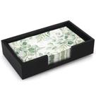 Porta-guardanapos Renawe Black Wood 24x14x5 cm para banheiro