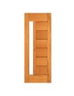 Porta Horizontal com Visor - Madeira Maciça - Angelim