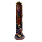 Porta Incenso de Resina Buda 7 Chakras