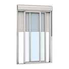 Porta Integrada Veneziana Alumínio 237 x 150 x 14cm 3 Folhas Vidro Inteiriço Alumifort Sasazaki