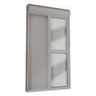 Porta Integrada Veneziana em Alumínio 215 x 120 x 14 cm 2 Folhas Branco Suprema MMachado