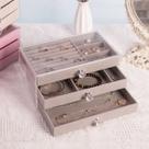 Porta Joia Grande Compacto Multifuncional Feminino com Gavetas