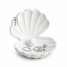 Porta Joias Concha Decorativa Organizador de Anéis e Brincos 20cm Minimalista Luxo - Porta Joias Concha Decorativa Organizador de Anéis e Brincos 20cm Minimalista Luxo -