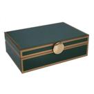Porta Joias em Vidro Verde com Detalhes Dourado 24cm AI0039 BTC Porta Joias em Vidro Verde com Detalhes Dourado 24cm AI0039 BTC