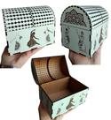 Porta Jóias Indiano / Bau / Porta Treco objetos / Perfumes óleos branco 1 face/ cru MDF