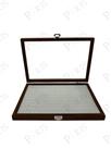 Porta Jóias para Anéis em Madeira e Vidro Marrom 36cm 14678-PL Porta Jóias para Anéis em Madeira e Vidro Marrom 36cm 14678-PL