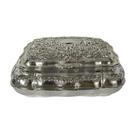 Porta Joias Retrô Zamac Prateado - 13x11x5cm - Guarde Suas Joias com Estilo - Porta Jóia Charmoso - Luxo com Elementos Clássicos! Porta Joias Retrô Zamac Prateado - 13x11x5cm - Guarde Suas Joias com Estilo - Porta Jóia Charmoso - Luxo com Elementos Clássicos!