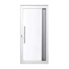 Porta Lambril 210x080 C/ P C/ Vidro Branco Lado Esquerda L25