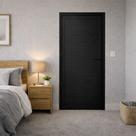 Porta Lambril Alumínio Preto 210X70 Lado Esquerdo