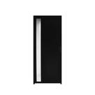 Porta Lambril C/Visor Aluminio Preto 2.10 x 0.80 Lado Esquerdo - Hale