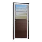 Porta Lambril com Bandeira Basculante Super 25 Vidro Reflex 210cm X 86cm Brimak Abertura Esquerda