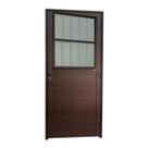 Porta Lambril com Grade Super 25 Vidro Boreal 210cm X 86cm Brimak Abertura Esquerda