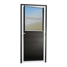 Porta Lambril com Grade Super 25 Vidro Reflex 210cm X 86cm Brimak Abertura Esquerda