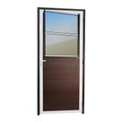 Porta Lambril com Grade Super 25 Vidro Reflex 210cm X 86cm Brimak Abertura Esquerda